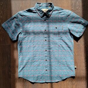 Howler Brothers Blue and Red Patterned Mansfield Shirt